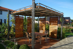 Gartenpavillon-Grasdach